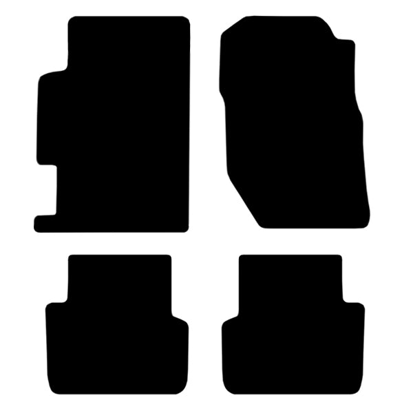 Honda Accord (1989-1993) Custom Fit Floor Mats - Mat Template Layout | Class Car Design