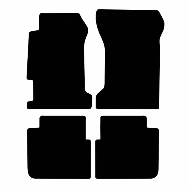 Honda Accord (1996-2002) Custom Fit Floor Mats - Mat Template Layout | Class Car Design