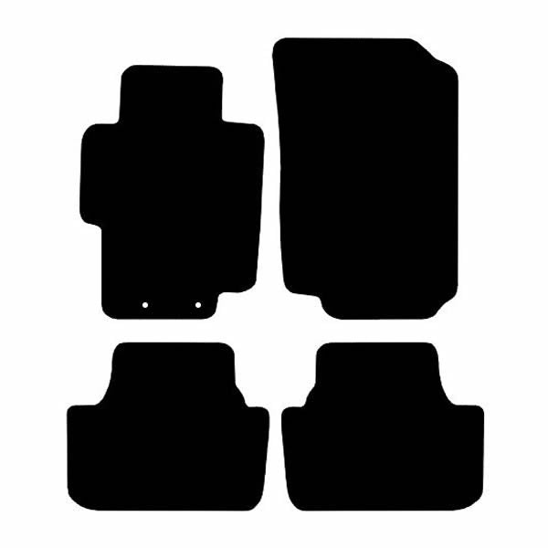 Honda Accord (2002-2007) Custom Fit Floor Mats - Mat Template Layout | Class Car Design