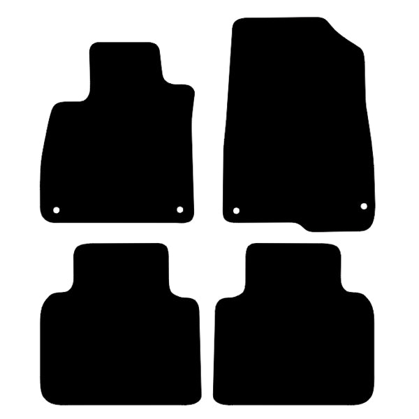 Honda Accord (2018+) Custom Fit Floor Mats - Mat Template Layout | Class Car Design