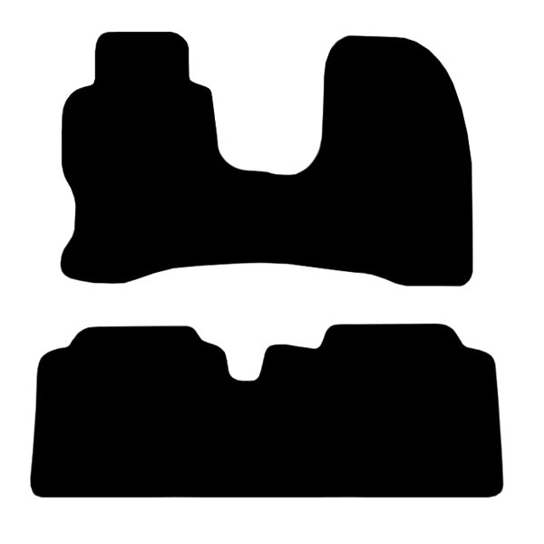 Honda Civic Euro Hatchback 5-Door (2001-2003) Custom Fit Floor Mats Type R - Mat Template Layout | Class Car Design