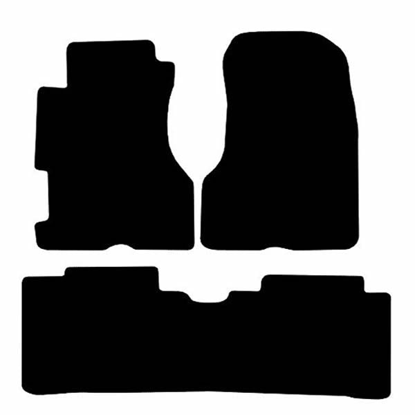 Honda Civic Euro Hatchback 5-Door Facelift (2003-2005) Custom Fit Floor Mats Type R - Mat Template Layout | Class Car Design