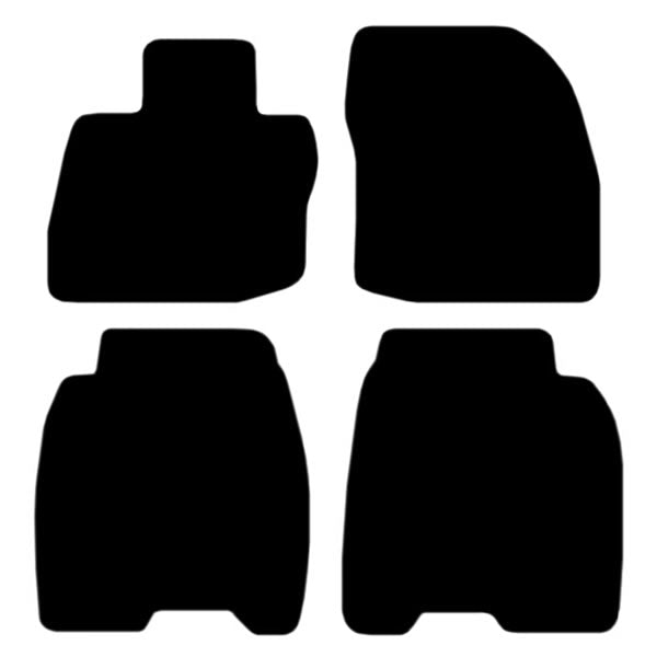 Honda Civic FK Hatchback 5-Door (2006-2012) Custom Fit Floor Mats - Mat Template Layout | Class Car Design