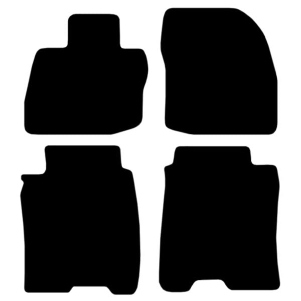 Honda Civic FN Hatchback 3-Door (2006-2012) Custom Fit Floor Mats - Mat Template Layout | Class Car Design