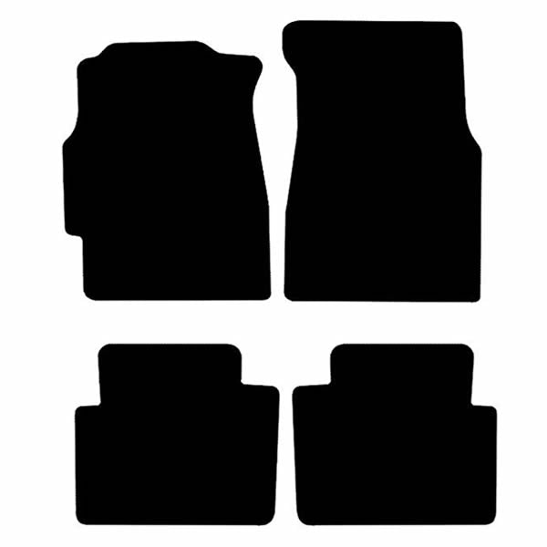 Honda Civic Sedan (1996-2001) Custom Fit Floor Mats Type R - Mat Template Layout | Class Car Design