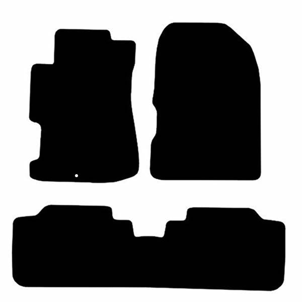 Honda Civic Sedan (2001-2006) Custom Fit Floor Mats Type R - Mat Template Layout | Class Car Design