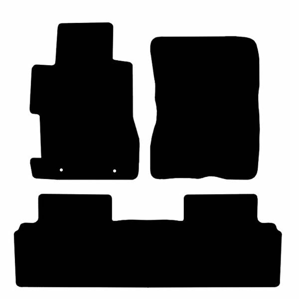 Honda Civic Sedan (2006-2011) Custom Fit Floor Mats Type R - Mat Template Layout | Class Car Design