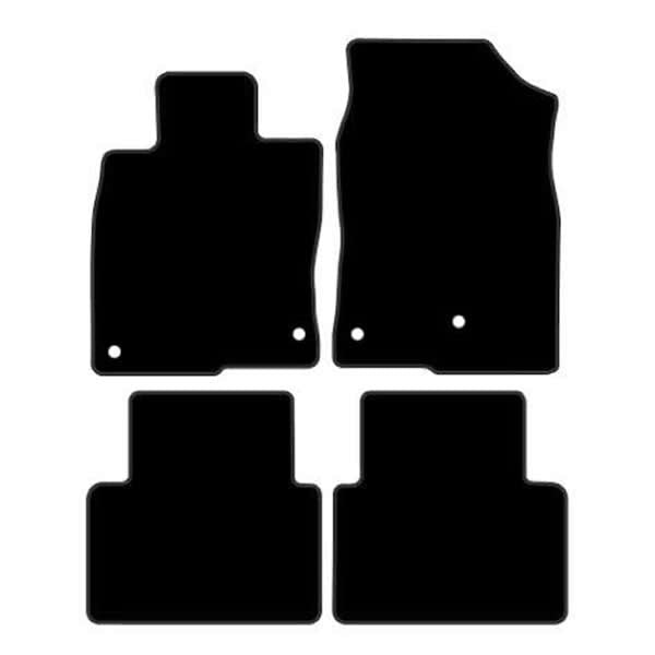 Honda Civic Sedan (2016-2021) Custom Fit Floor Mats - Mat Template Layout | Class Car Design