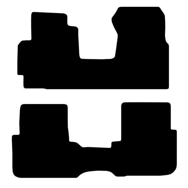 Honda CR-V 1 (1997-2001) Custom Fit Floor Mats - Mat Template Layout | Class Car Design