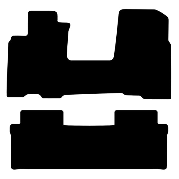 Honda CR-V 2 (2002-2006) Custom Fit Floor Mats - Mat Template Layout | Class Car Design