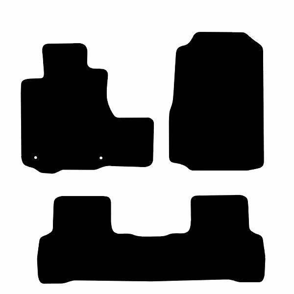 Honda CR-V 3 (2007-2011) Custom Fit Floor Mats - Mat Template Layout | Class Car Design