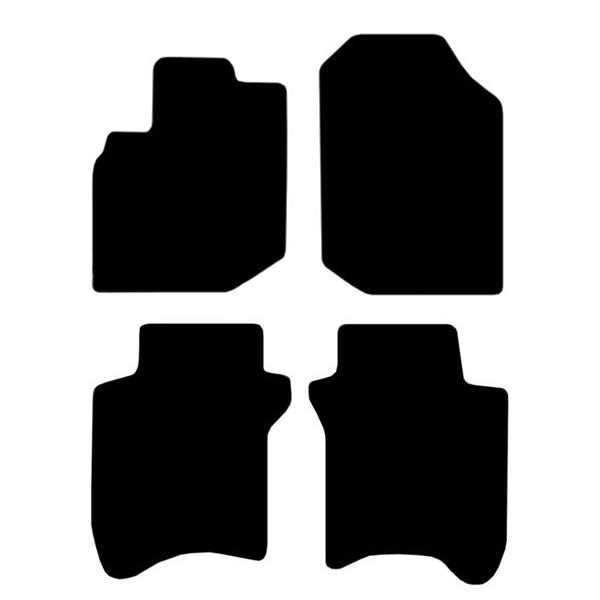 Honda Jazz 2 Facelift No Clips (2012-2014) Custom Fit Floor Mats - Mat Template Layout | Class Car Design