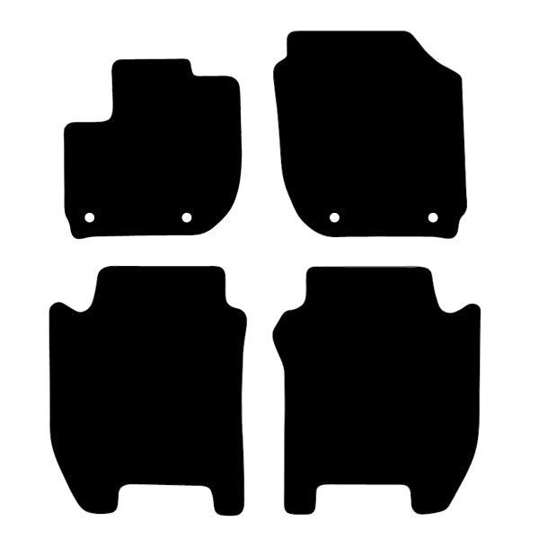 Honda Jazz 3 (2015-2020) Custom Fit Floor Mats - Mat Template Layout | Class Car Design