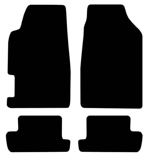 Honda Prelude 4th Gen (1991-1996) Custom Fit Floor Mats - Mat Template Layout | Class Car Design