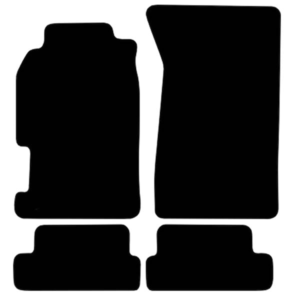 Honda Prelude 5th Gen (1996-2001) Custom Fit Floor Mats - Mat Template Layout | Class Car Design