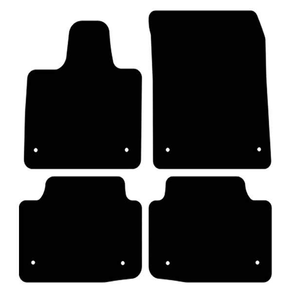 Jaguar I-Pace (2018+) Custom Fit Floor Mats - Mat Template Layout | Class Car Design