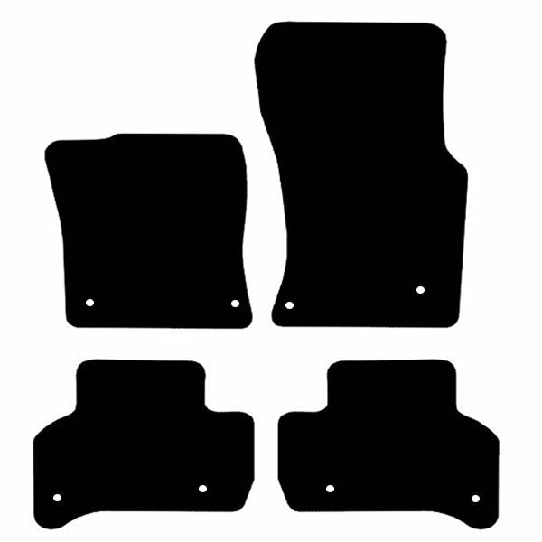 Jaguar XE (2015+) Custom Fit Floor Mats - Mat Template Layout | Class Car Design