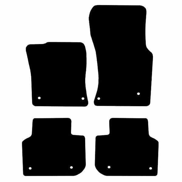 Jaguar XF X260 (2015+) Custom Fit Floor Mats - Mat Template Layout | Class Car Design