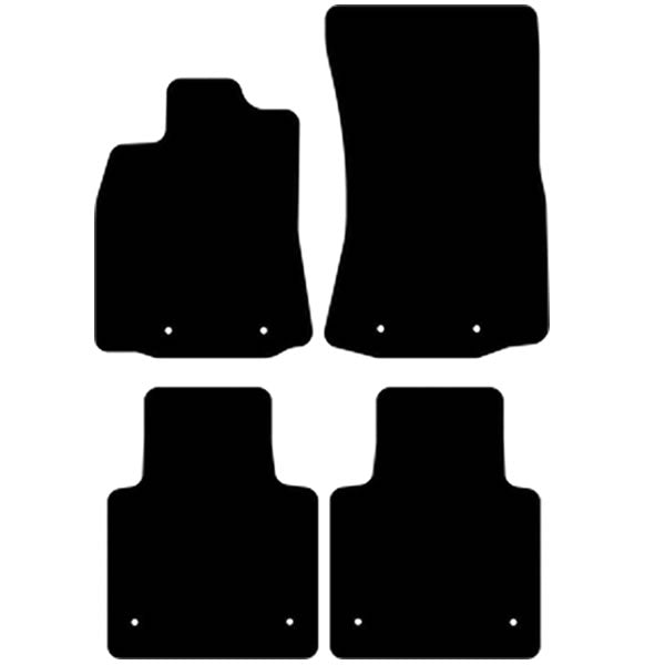 Jaguar XJ X351 Long (2009-2019) Custom Fit Floor Mats - Mat Template Layout | Class Car Design