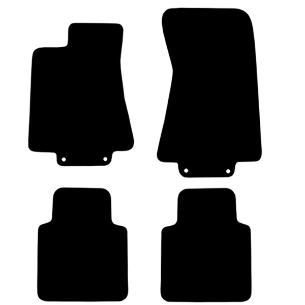 Jaguar XJ8 X350 (2003-2007) Custom Fit Floor Mats - Mat Template Layout | Class Car Design