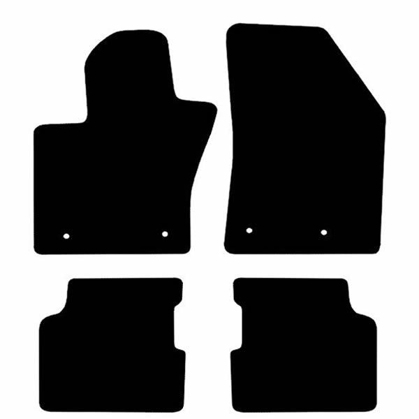Jeep Compass (2017+) Custom Fit Floor Mats - Mat Template Layout | Class Car Design