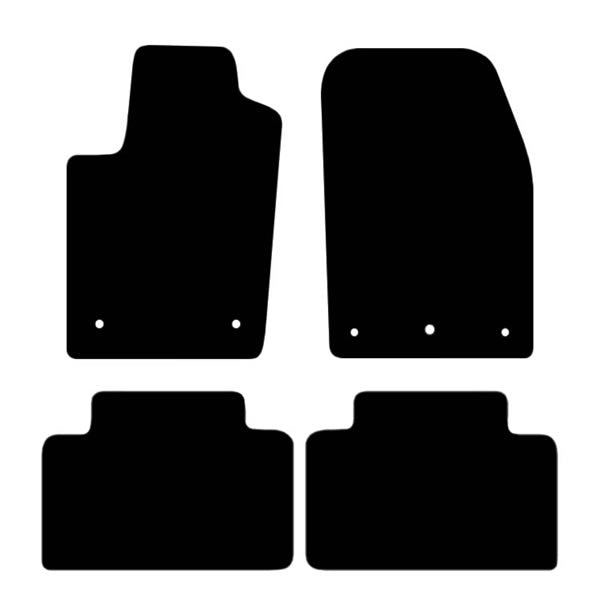 Jeep Grand Cherokee WK2 (2011-2023) Custom Fit Floor Mats - Mat Template Layout | Class Car Design