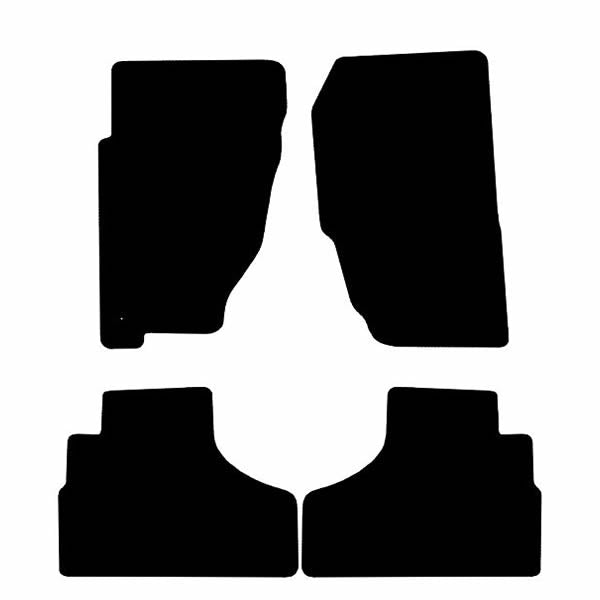 Jeep Liberty KJ (2001-2007) Custom Fit Floor Mats - Mat Template Layout | Class Car Design