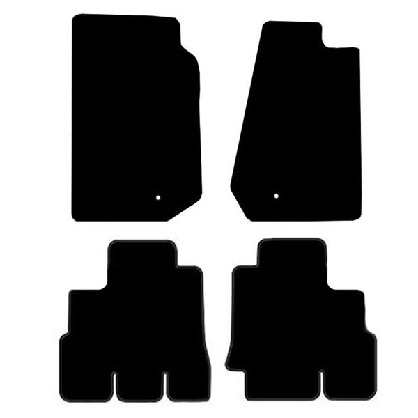 Jeep Wrangler JK (2006-2017) Custom Fit Floor Mats - Mat Template Layout | Class Car Design