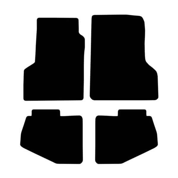 Jeep Wrangler TJ (1996-2006) Custom Fit Floor Mats - Mat Template Layout | Class Car Design