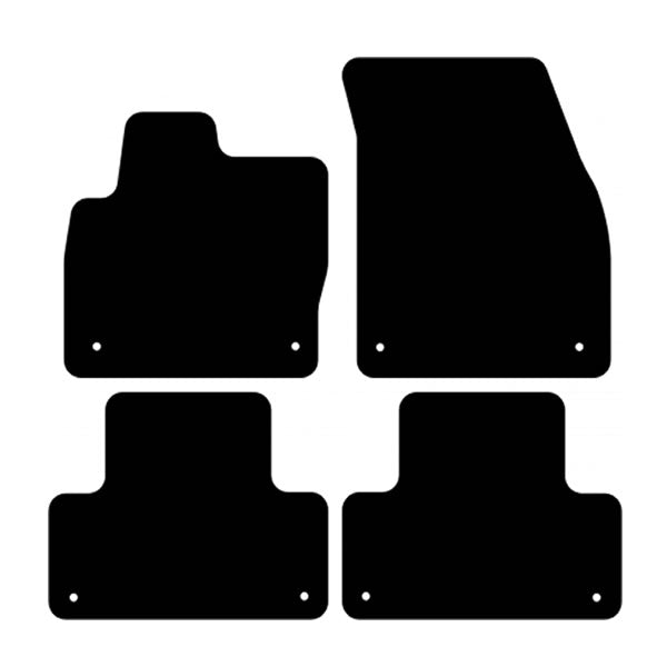 Range Rover Evoque (2011-2018) Custom Fit Floor Mats - Mat Template Layout | Class Car Design