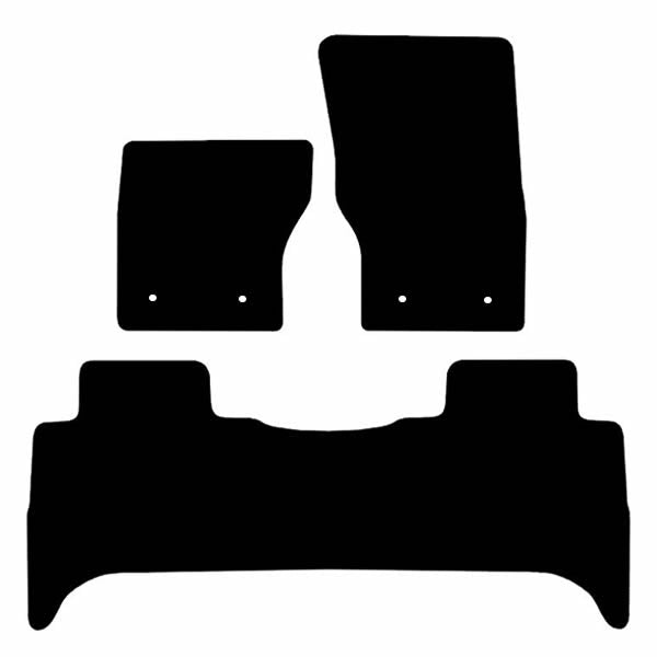 Range Rover Sport L494 Rear Single (2014+) Custom Fit Floor Mats Autobiography - Mat Template Layout | Class Car Design