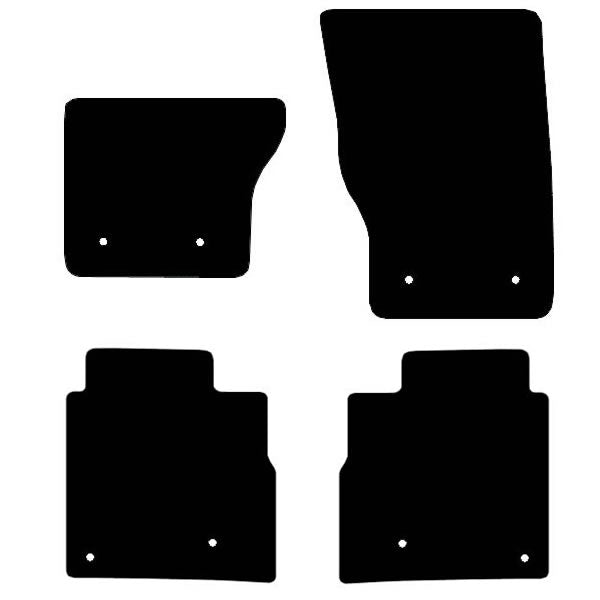 Range Rover Vogue Autobiography Long LWB (2014+) Custom Fit Floor Mats - Mat Template Layout | Class Car Design