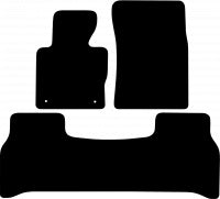 Range Rover Vogue L322 (2002-2012) Custom Fit Floor Mats - Mat Template Layout | Class Car Design