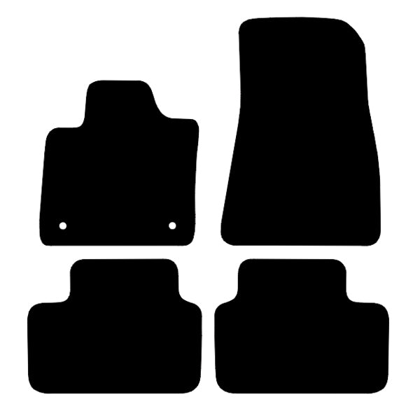 Volvo C40 (2021+) Custom Fit Floor Mats R-Design - Mat Template Layout | Class Car Design