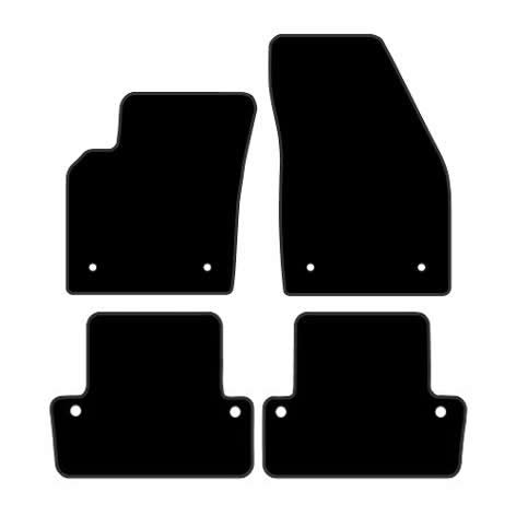 Volvo C70 (2006-2013) Custom Fit Floor Mats - Mat Template Layout | Class Car Design