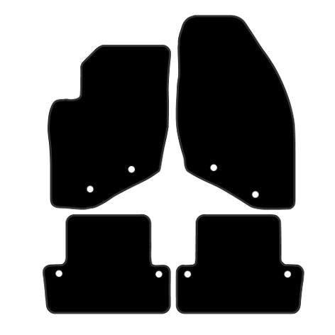 Volvo S60 (2001-2010) Custom Fit Floor Mats - Mat Template Layout | Class Car Design