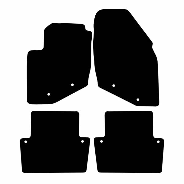 Volvo S80 (1998-2005) Custom Fit Floor Mats - Mat Template Layout | Class Car Design