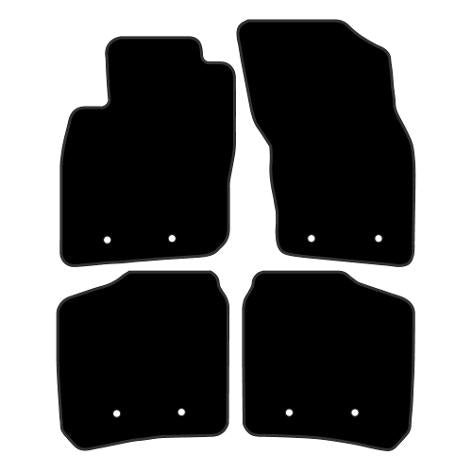 Volvo V40 (2000-2004) Custom Fit Floor Mats - Mat Template Layout | Class Car Design