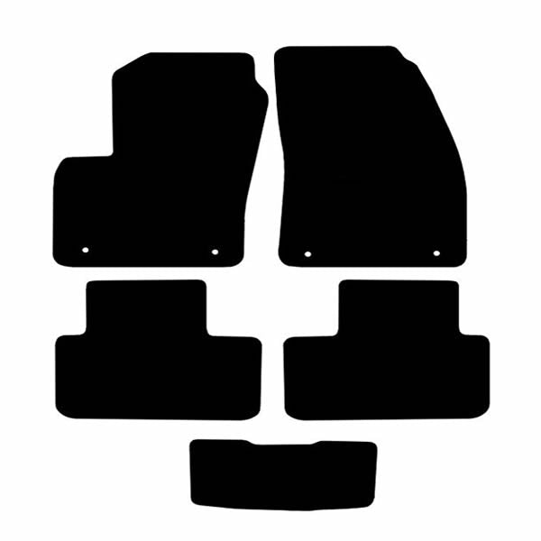 Volvo XC40 (2018+) Custom Fit Floor Mats - Mat Template Layout | Class Car Design