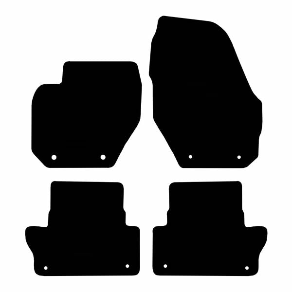 Volvo XC60 (2007-2017) Custom Fit Floor Mats R-Design - Mat Template Layout | Class Car Design