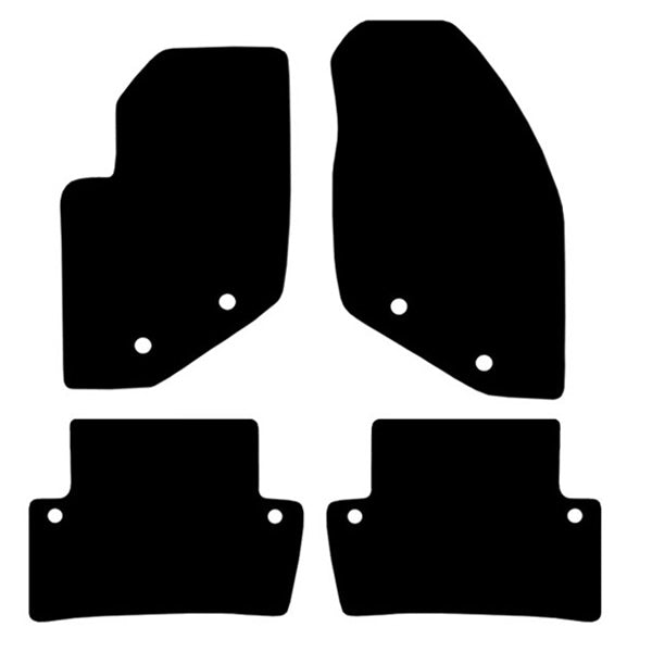 Volvo XC70 (2000-2007) Custom Fit Floor Mats - Mat Template Layout | Class Car Design