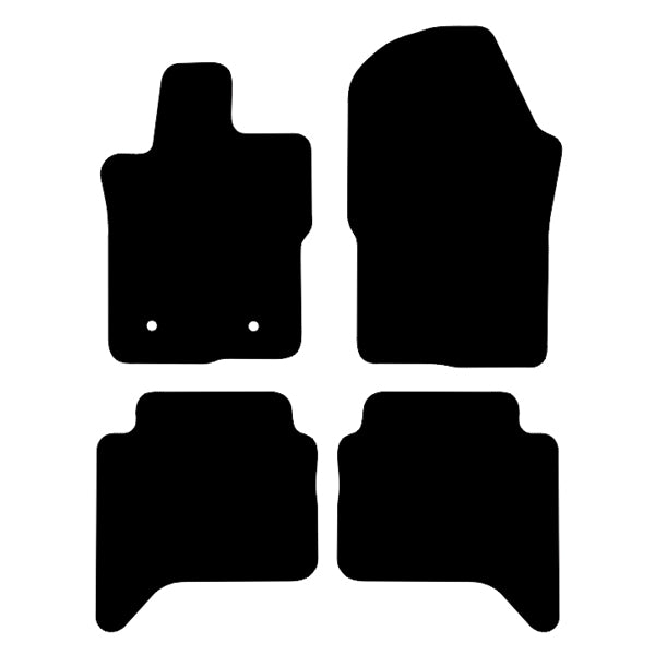 Volkswagen Amarok 2 Double Cab (2022+) Custom Fit Floor Mats R - Mat Template Layout | Class Car Design