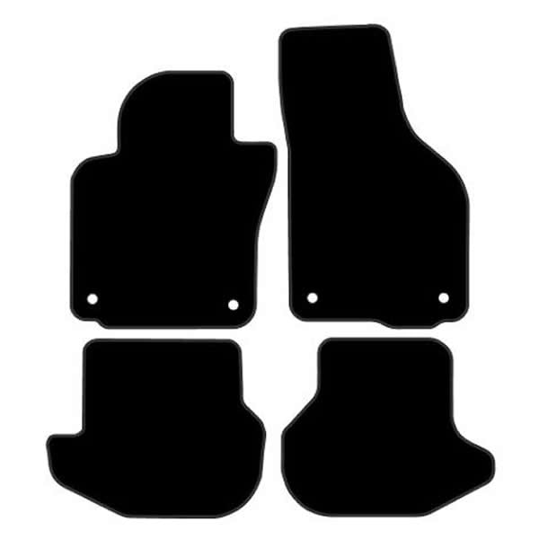 Volkswagen Eos (2006+) Custom Fit Floor Mats R-Line - Mat Template Layout | Class Car Design