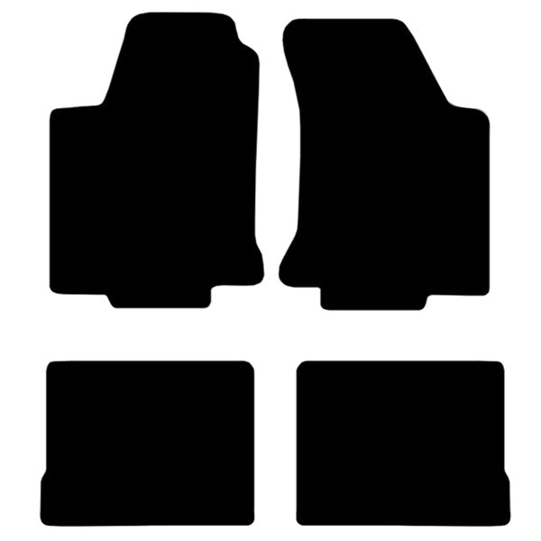 Volkswagen Golf 3 (1991-1997) Custom Fit Floor Mats R - Mat Template Layout | Class Car Design