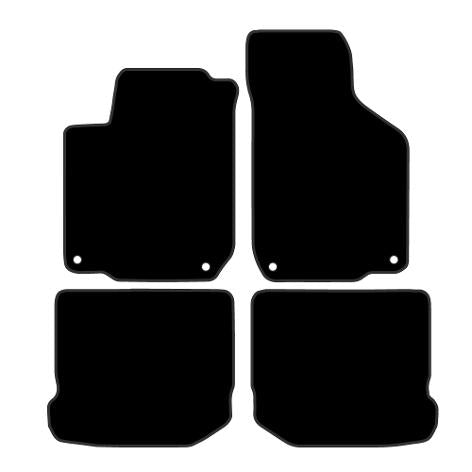 Volkswagen Golf 4 (1997-2004) Custom Fit Floor Mats R - Mat Template Layout | Class Car Design