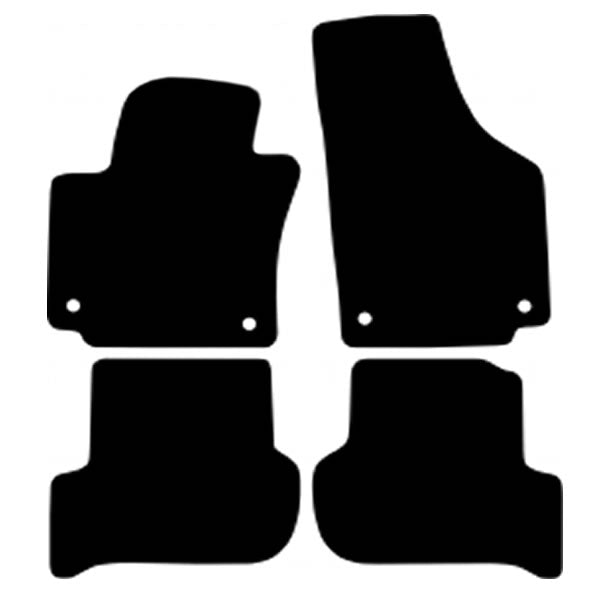 Volkswagen Golf 5 Plus (2005+) Custom Fit Floor Mats GTI - Mat Template Layout | Class Car Design