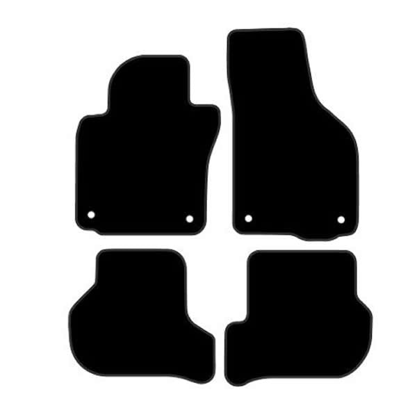 Volkswagen Golf 6 Cabrio (2011+) Custom Fit Floor Mats R-Line - Mat Template Layout | Class Car Design