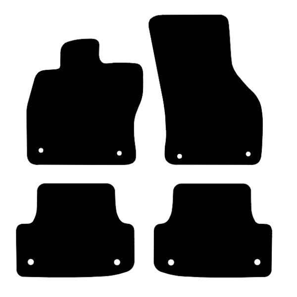 Volkswagen Golf 7.5 GTI (2013-2018) Custom Fit Floor Mats R - Mat Template Layout | Class Car Design
