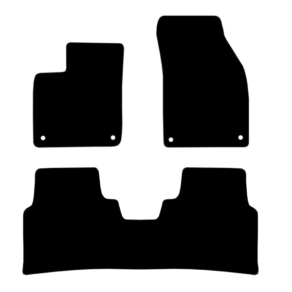 Volkswagen ID.6 Electric (2021+) Custom Fit Floor Mats R - Mat Template Layout | Class Car Design