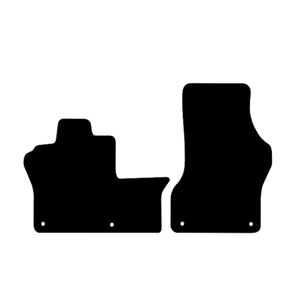 Volkswagen ID. Buzz Front 2-Piece (2022+) Custom Fit Floor Mats R-Line - Mat Template Layout | Class Car Design